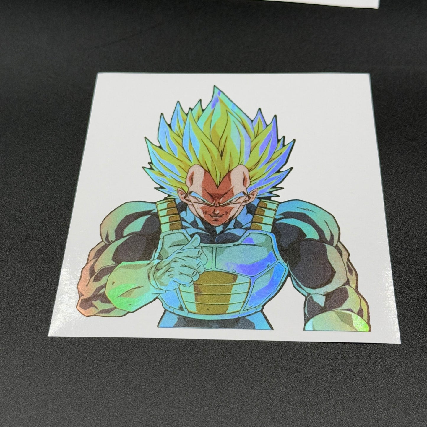 Dragon Ball Vegeta Super Saiyan Holographic Sticker