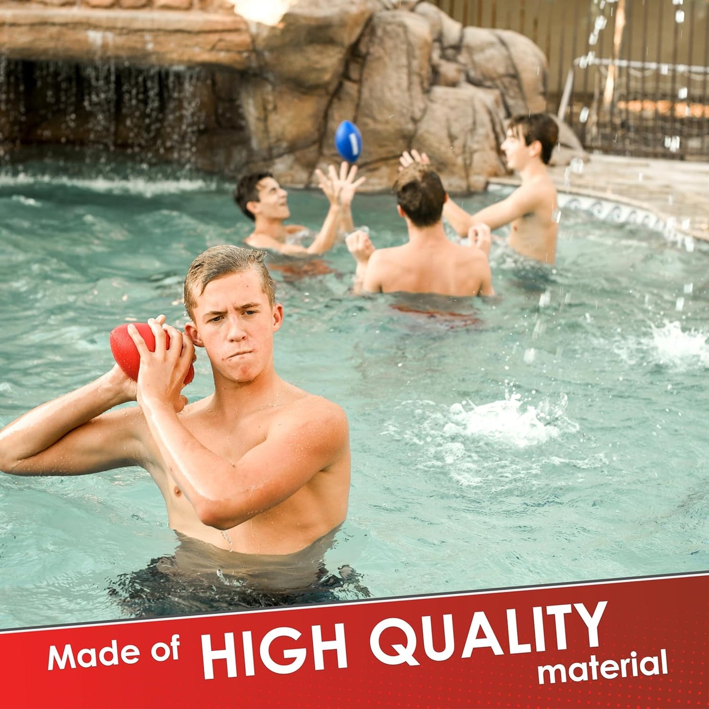 Foam Football - 7.25" Easy Grip Small Football for Kids - Kids Football Youth Size - Quality Soft Foam Toddler Footballs