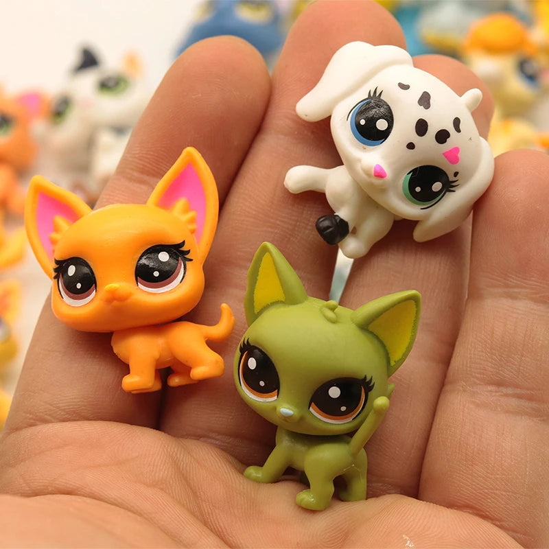 Buy 5 Get 2 Gifts 3 Cm Loose Old Pet Toys Cat Puppy Figure Mini Toy Figures Classic Little Pet Toys