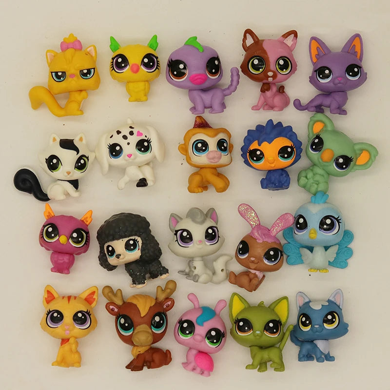 Buy 5 Get 2 Gifts 3 Cm Loose Old Pet Toys Cat Puppy Figure Mini Toy Figures Classic Little Pet Toys
