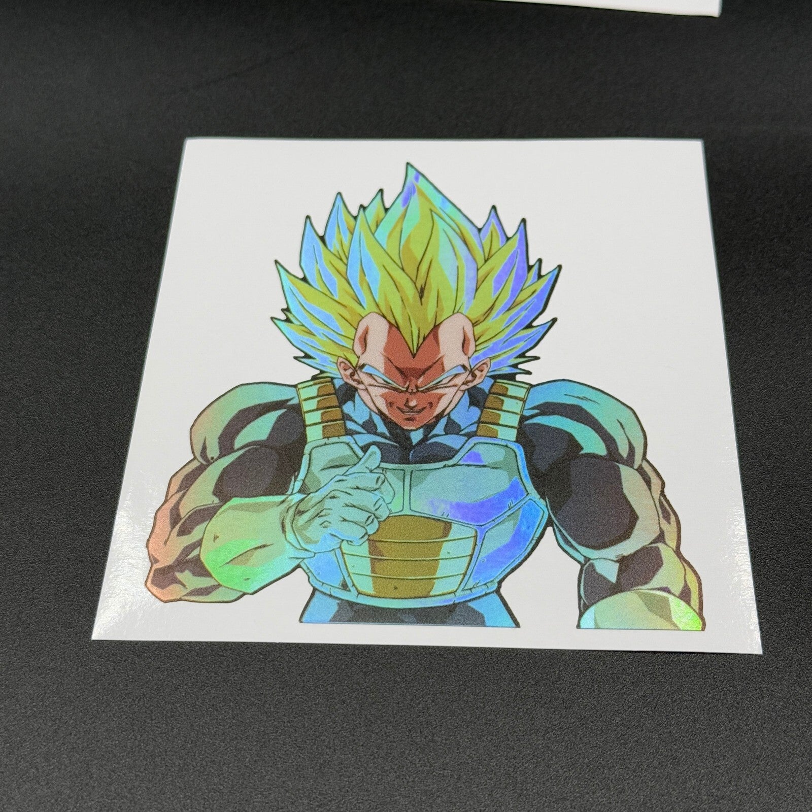 Dragon Ball Vegeta Super Saiyan Holographic Sticker