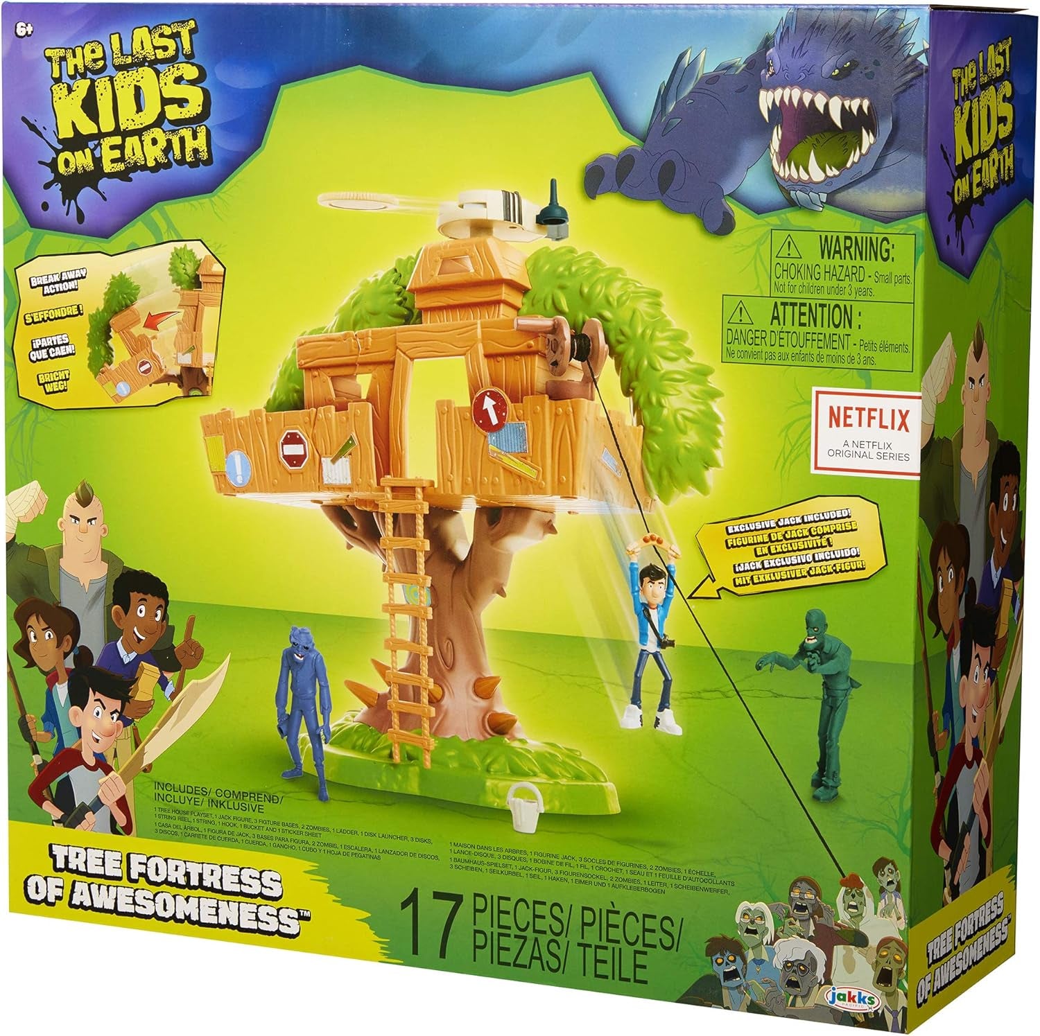 Tree House of Awesomeness Playset, Includes Exclusive Jack Action Figure & 2 Zombies