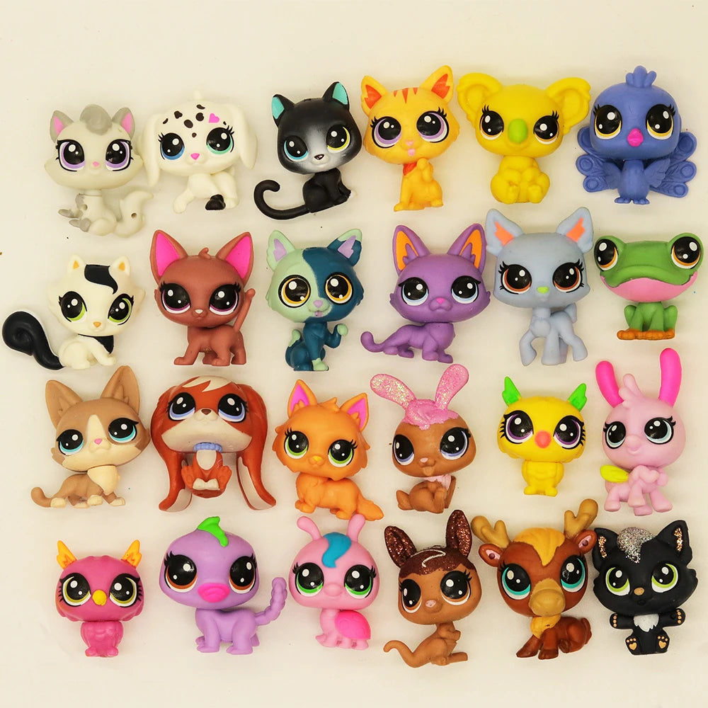 Buy 5 Get 2 Gifts 3 Cm Loose Old Pet Toys Cat Puppy Figure Mini Toy Figures Classic Little Pet Toys