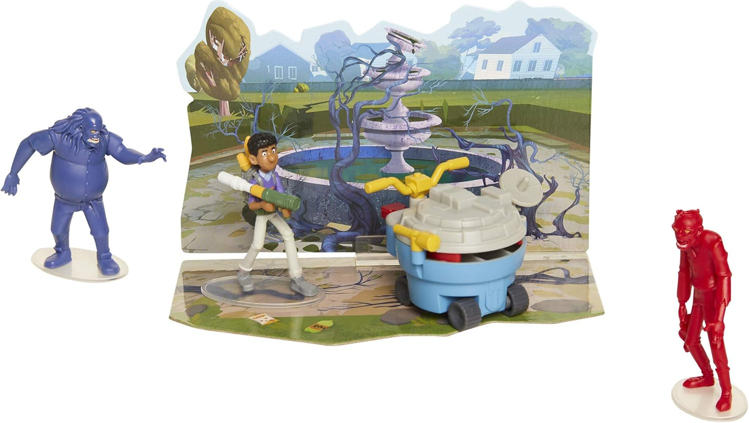 Toys Quint Action Figure 2.5" - Hero Pack Playset with 2 Zombies & Disk Launcher