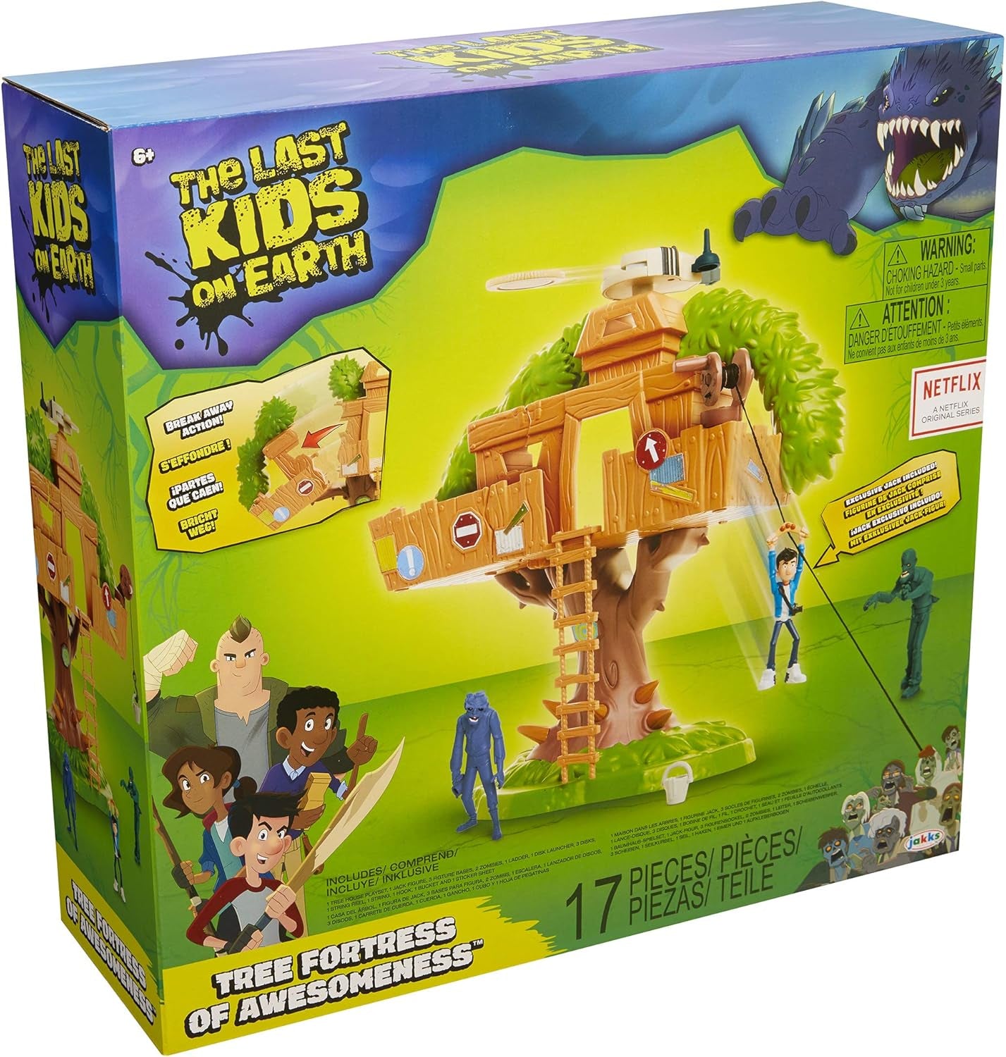 Tree House of Awesomeness Playset, Includes Exclusive Jack Action Figure & 2 Zombies