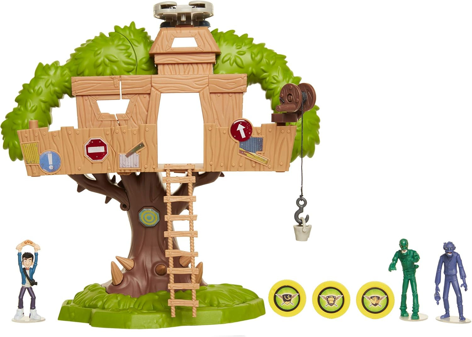 Tree House of Awesomeness Playset, Includes Exclusive Jack Action Figure & 2 Zombies
