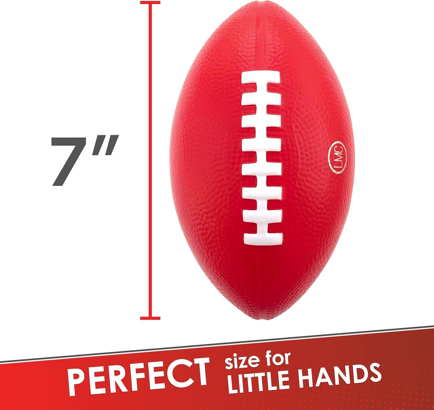 Foam Football - 7.25" Easy Grip Small Football for Kids - Kids Football Youth Size - Quality Soft Foam Toddler Footballs