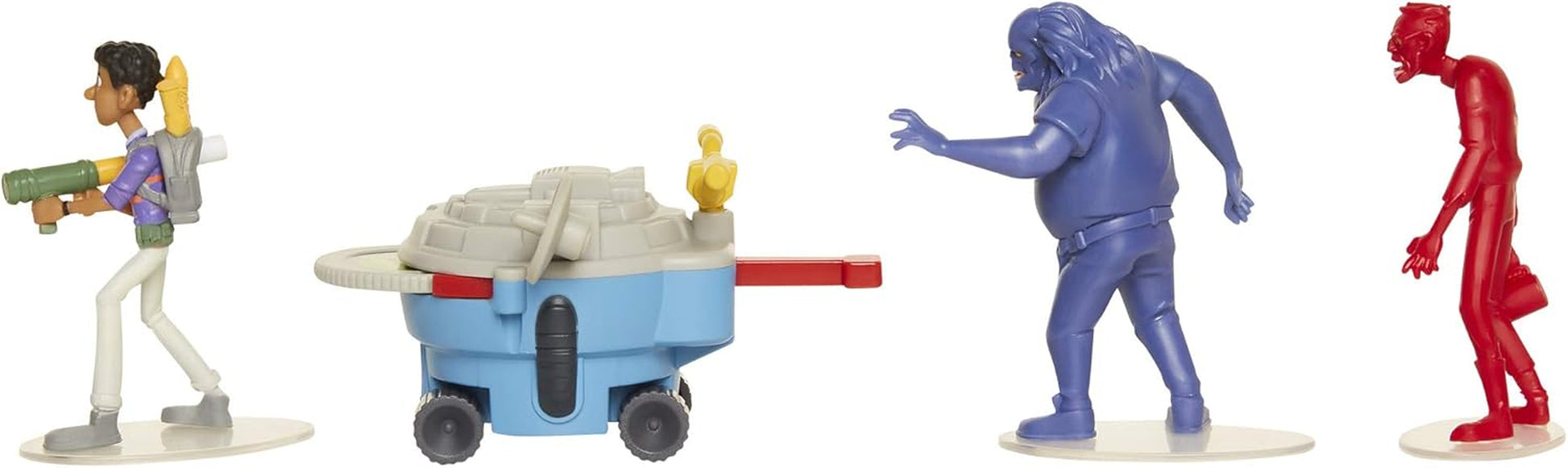 Toys Quint Action Figure 2.5" - Hero Pack Playset with 2 Zombies & Disk Launcher