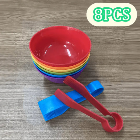 Kid Rainbow Matching Game Animal Cognition Rainbow Color Sort Fine Motor Training Montessori Sensory Education Puzzle Toy Gift