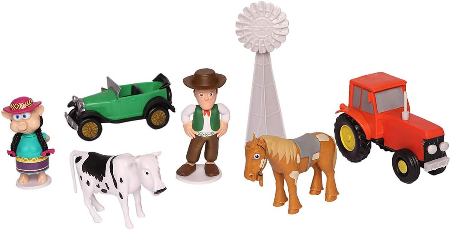La Granja De Zenon Adventure Action Figures Set in Tin Box, 20 Collectible Action Figures, Toys for Kids