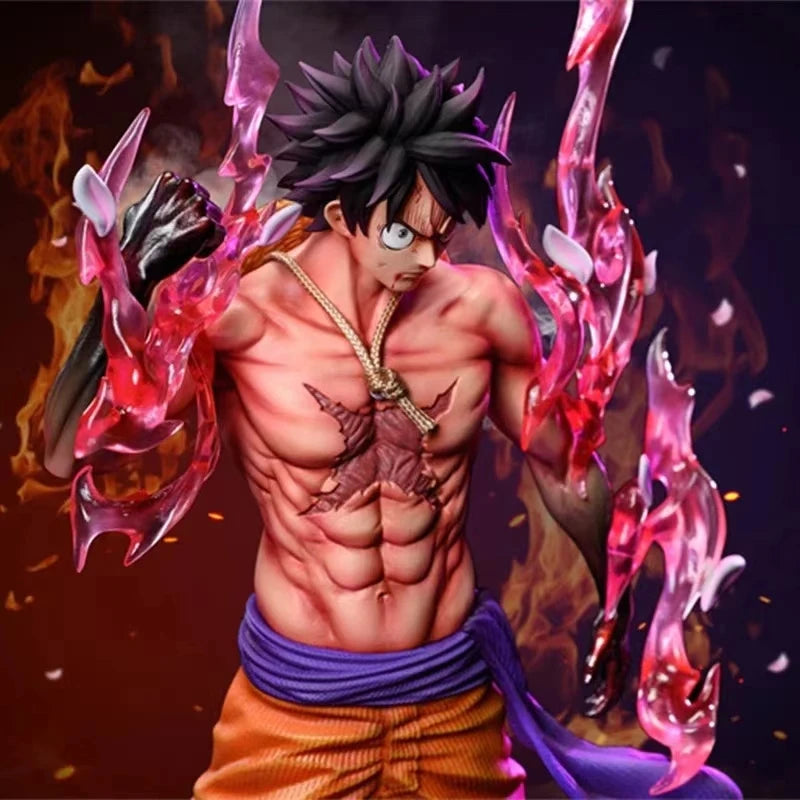 24Cm One Piece Luffy Anime Figures Monkey D. Luffy Flowing Cherry Action Figures PVC Anime Collection Model Doll Toys Kid Gifts