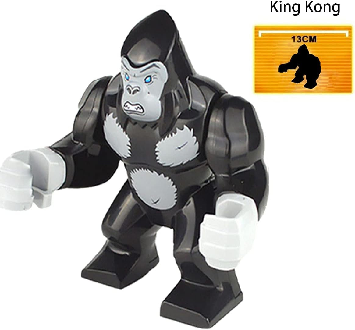 Set of 10 Godzilla Vs King Kong Action Figures, Godzilla Vs Kong Toys 2021, Godzilla Vs Kong Movie, Movable Joint Action Figures, Assembled Toys for Kids (Red Lotus Godzilla Package)